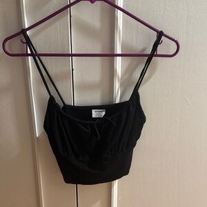 Cotton On Black Crop Top